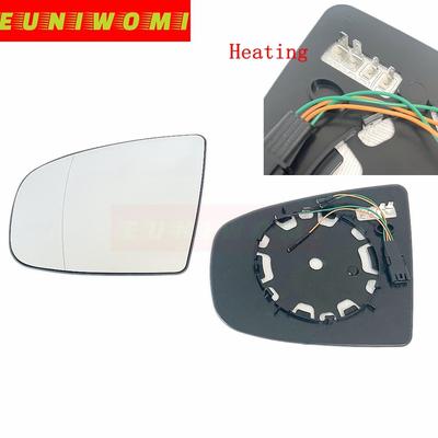Car Heated Wide Angle Mirror Glass 4 P With Connector For BMW X5 X6 E70 E71 E72 2007-2014 51167174981 51167174982