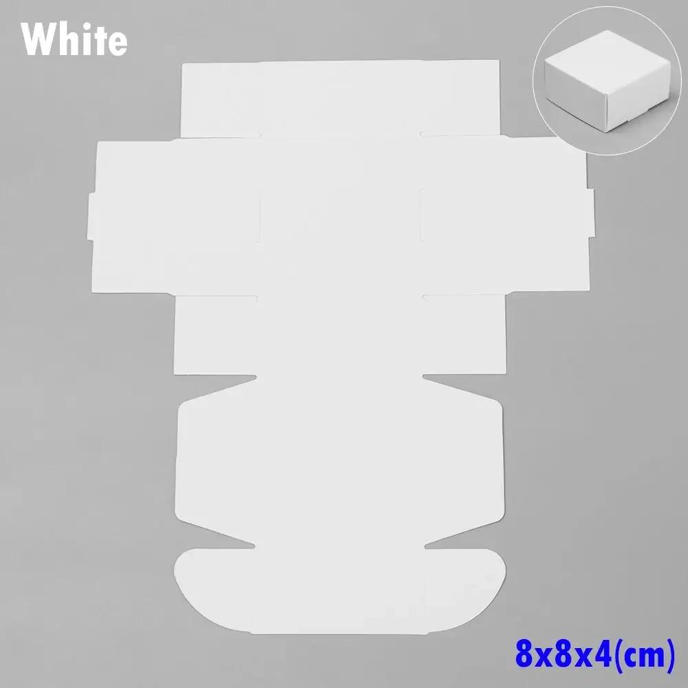 10pcs 9sizes Wedding Event Gift Craft Jewelry Candy Storage Cardboard Package Kraft Paper Box Wrapping