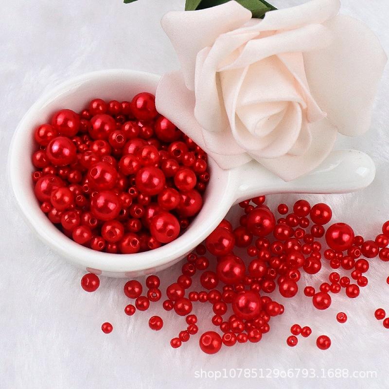 

150-200 шт., разноцветные бусины из искусственного жемчуга из АБС-пластика, круглые бусины диаметром 3-8 мм с отверстиями, сделай сам, браслет, подвески, ожерелье, бусины для изготовления ювелирных изделий