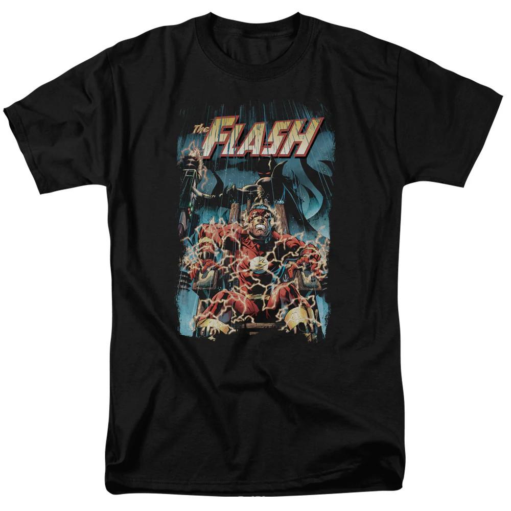 

Justice League Of America Electric Chair Mens T Shirt Black Officially Licensed 4XL