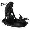Bedroom Vanity Accessories 3D Printed Mermaid Jewelry Tray  Vintage Rings Earrings Necklaces Organizing Display Tray Dish  Decorative Trinket