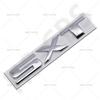 Bxfzp9 Adesivi per Auto con Logo SXT Emblema Posteriore 3D in ABS Decalcomania Emblema SXT Adesivi Decorativi per Carrozzeria Accessori per Auto