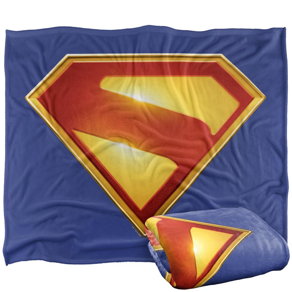 Superman Silky Colour Logo Supersoft Blanket