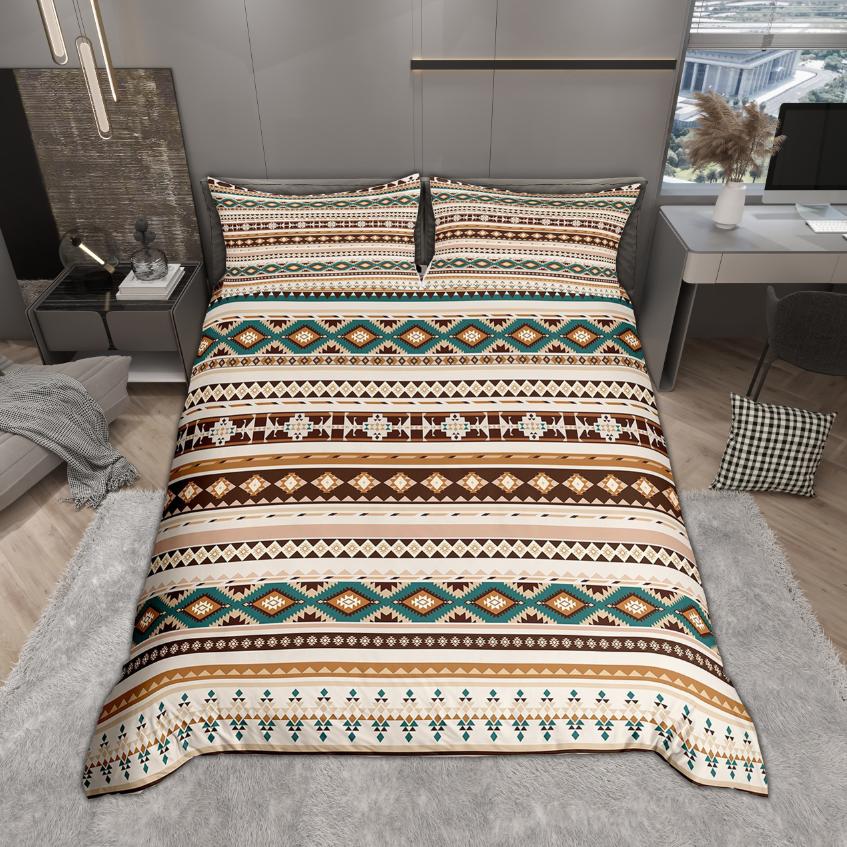 

Комплект пододеяльника Homewish Vintage Aztec 2 шт./3 шт., Богемное геометрическое постельное белье, Комплект покрывала с юго-западным племенным узором DE XS 100x135cm 2pcs&set