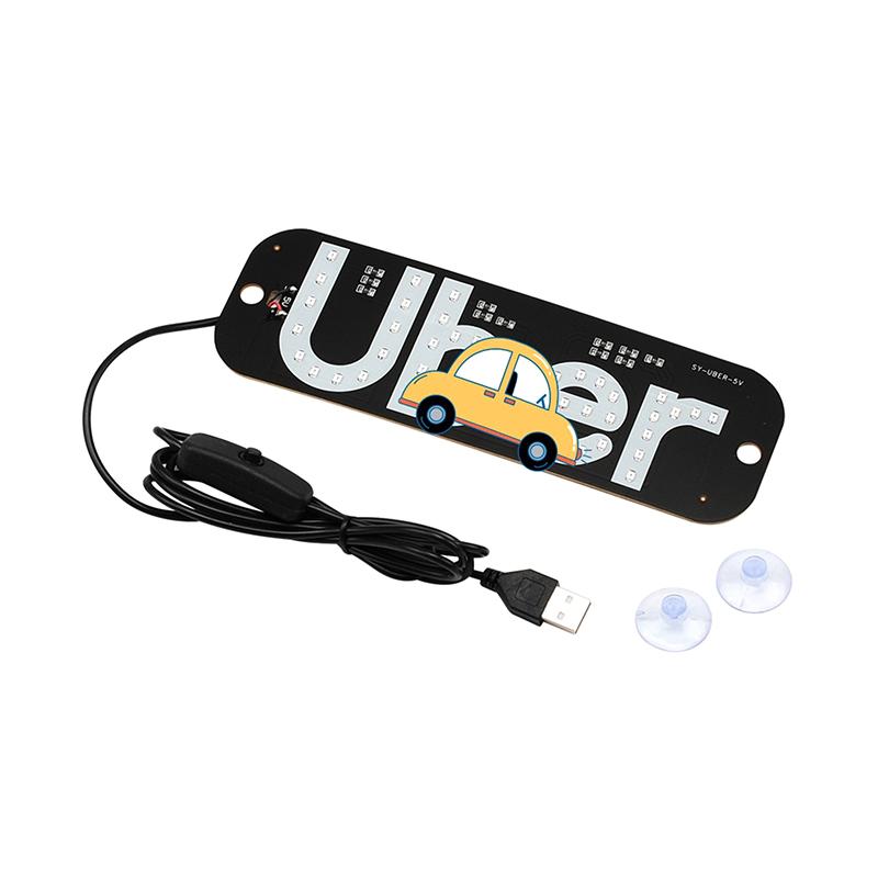 Led Signal Light Taxi Signal Lamp For Lyft Logo Light Usb Led Cab Panel Indicator Lights Signal Lamp Auto Decoration Lamp
