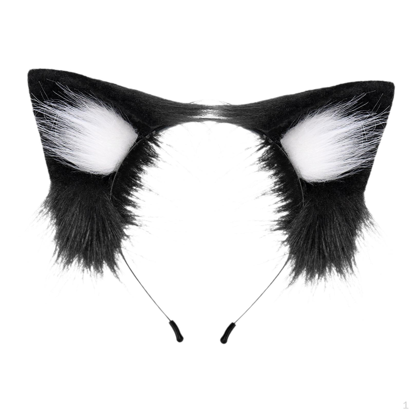 

Повязка на голову с кошачьими ушками, декоративная повязка для косплея для взрослых для сценических представлений, дня рождения
