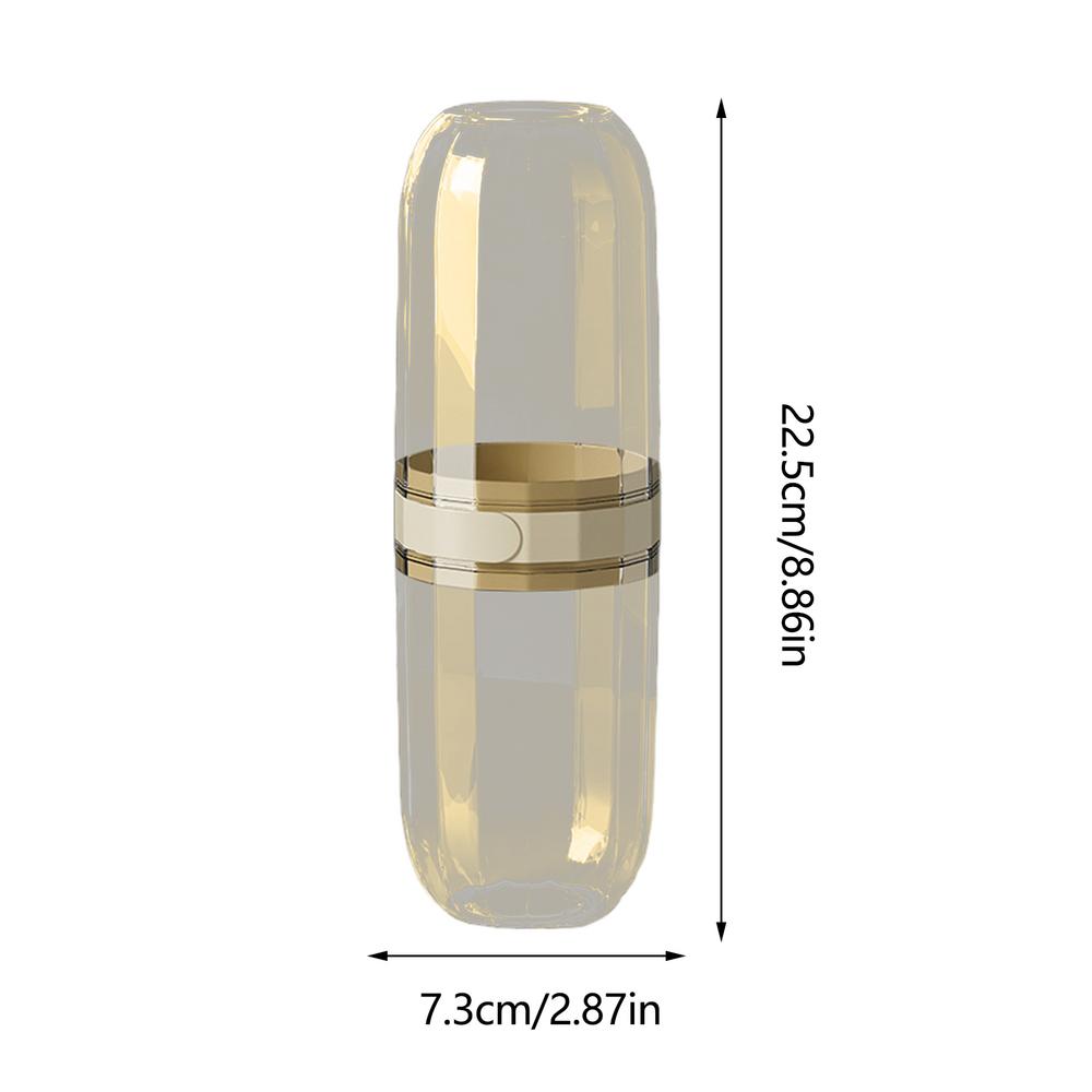 

Travel Toothbrush Holder Multifunction Travel Cup Organizer Compact Leak Proof Covered Travel Toothbrush Holder For Bathroom