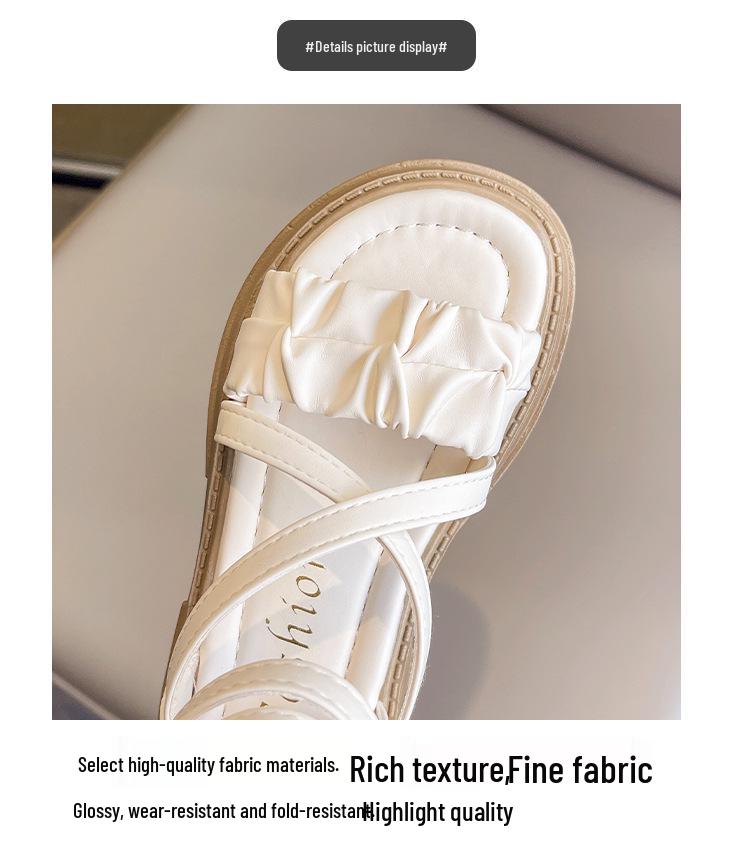 Fairy Style Roman Sandals - Soft Sole, Thick-Soled, Versatile Flat Beach Shoes for Summer 2026.