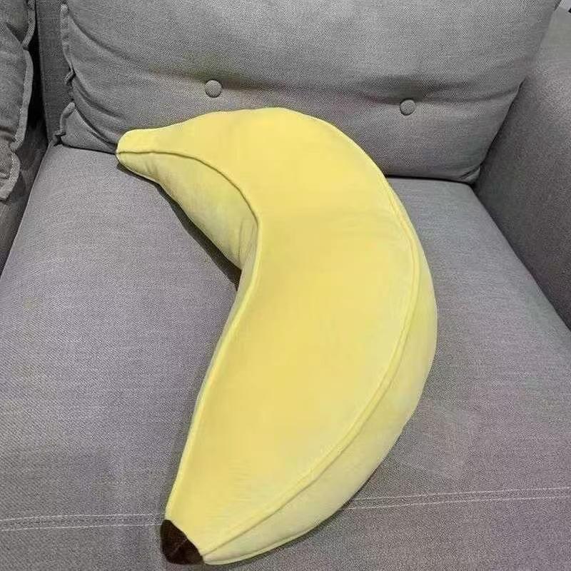 Banana Throw Pillow Long Throw Pillow Student Dormitory Bed Cushion Soft Bag Pillow Bay Window Pillow Plush Doll