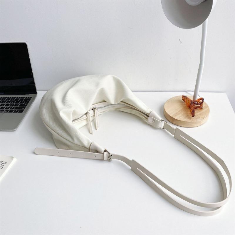 

One shoulder messenger bag women s new dumpling bag large capacity travel light leisure sports double zipper canvas bag бежевий