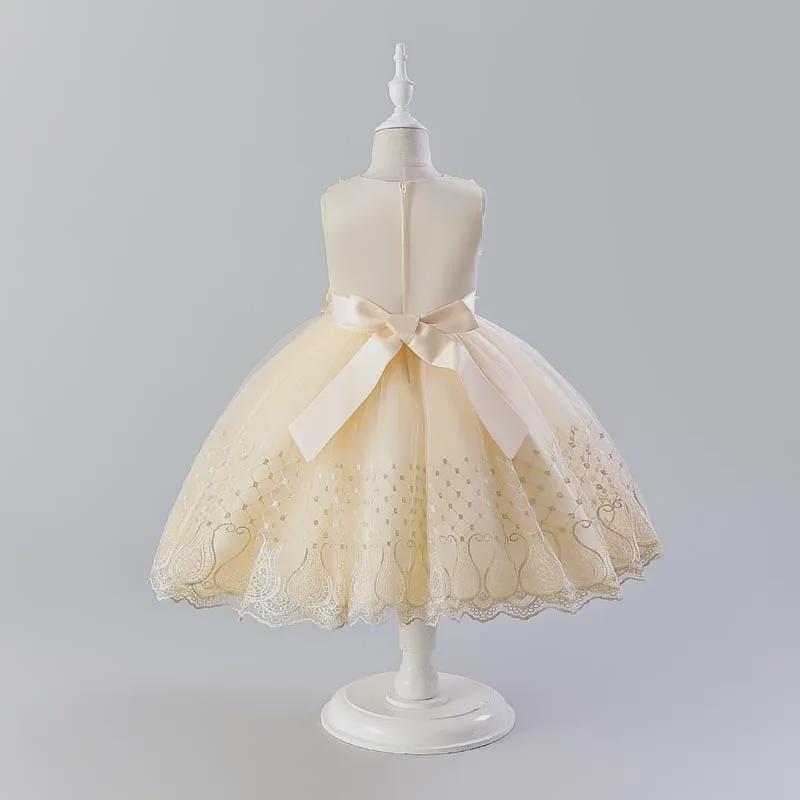 Sommerliches Prinzessinnenkleid für Mädchen für Auftritte und Laufsteg