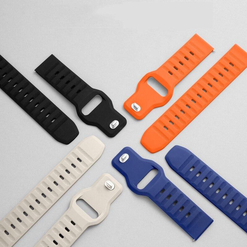 20mm 22mm WatchStrap For Samsung Galaxy Watch 7/classic 8/6/5/4 Pro/3/active 2/46 Silicone Bracelet Huawei Watch GT5 4 3 Pro Strap