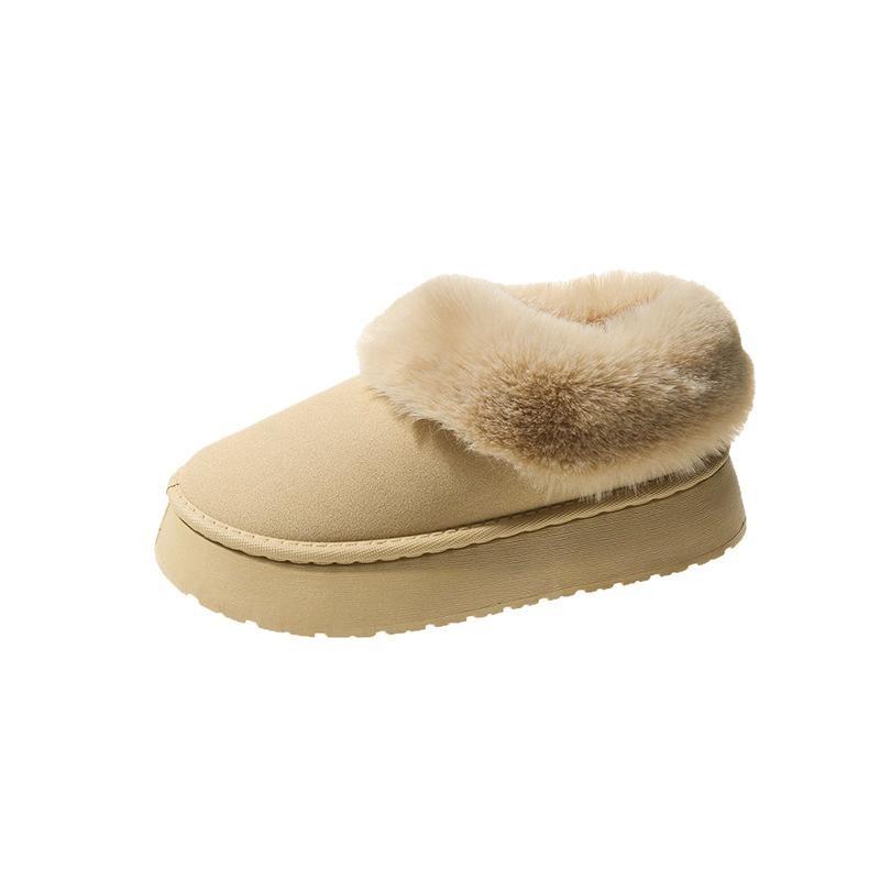 Snow Boots Women's New Platform for Autumn and Winter 2025, Wearing Cotton Boots with Thickened and A Pair of Fashionable Cotton Boots To Keep Warm