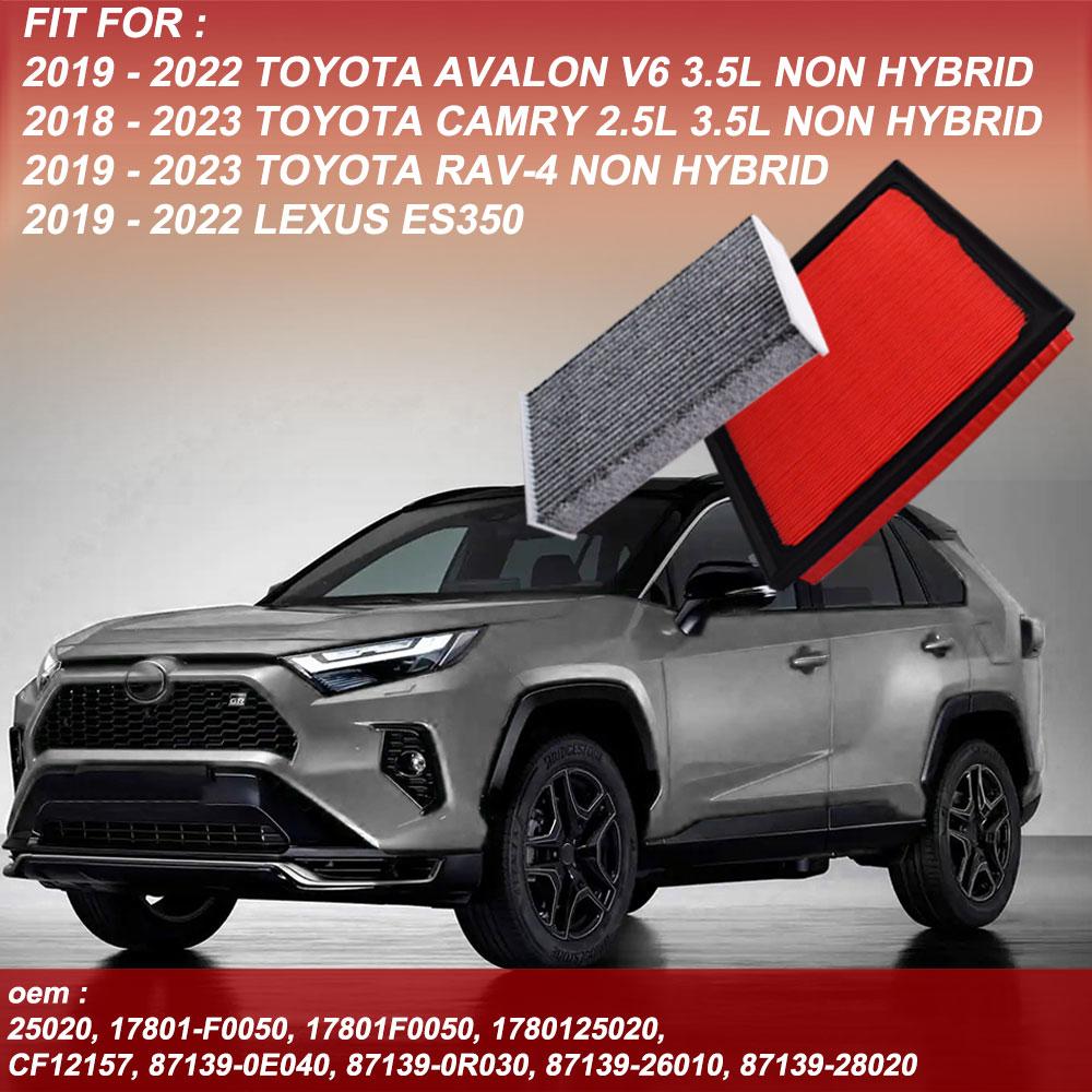 Car Engine Air Filter Cabin Air Filter 17801-25020 For Toyota RAV4 2019-2022 L4 2.5L GAS For Lexus ES350 2019-2022 V6 3.5L