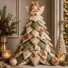 Anfängerfreundlicher Stoffflickenteppich Weihnachtsbaum 3D Tischdeko Weihnachts-Nähset Heim-Weihnachtsdekoration