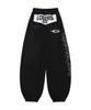 Lujeoseukeulleob Script Logo Wide Sweatpants Black