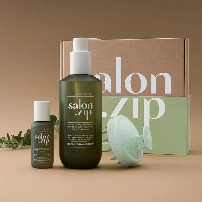 

Салонный шампунь для восстановления протеина (Шампунь-щетка + Шампунь для подзарядки 50 г в комплекте)