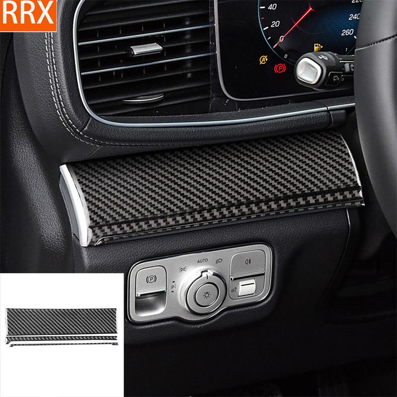 For Mercedes-Benz GLE W167 -2024 Real Carbon Fiber Sticker Driver Dashboard Panel Cover Car Accessories Interior Decorative