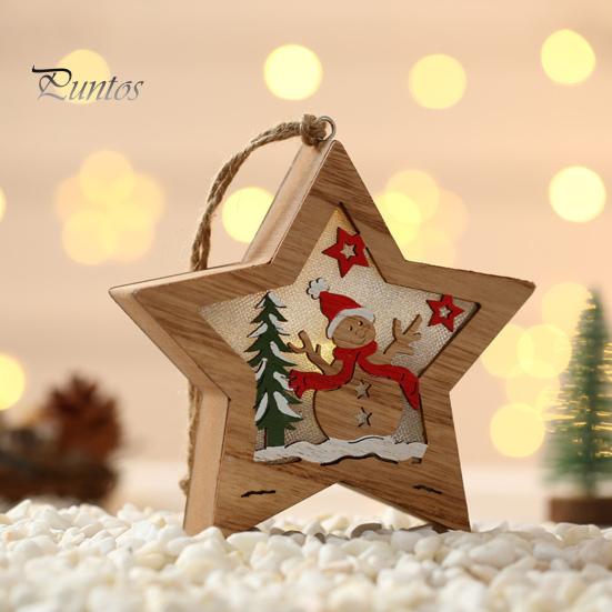 

Светящаяся форма рождественской елки Светодиодный теплый свет Деревянный Санта-Клаус Снежинка Олень Украшение стола со светом 2023 Рождественское украшение Новогодний подарок