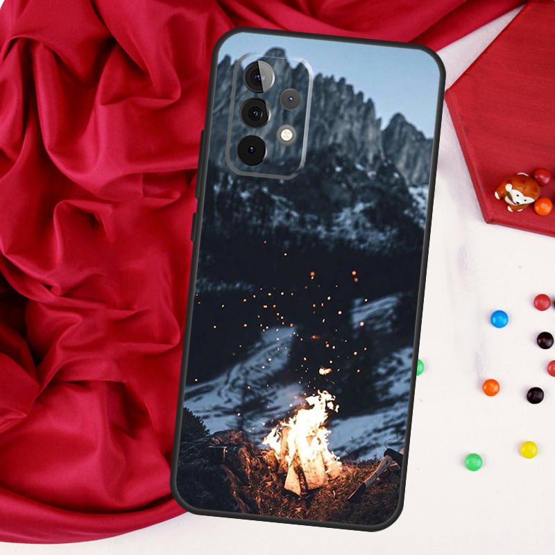 Camping Nature Mountain For Samsung Galaxy A15 A55 A53 A33 A35 A22 A32 A52 A54 A34 A14 A56 A36 A26 A16 A05 A06 Case