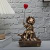 2025 New Balloon Girl Tank Art Figure Statues Banksy Figurines Collection Interior Decoration Accessorie Pop Street Resin Crafts