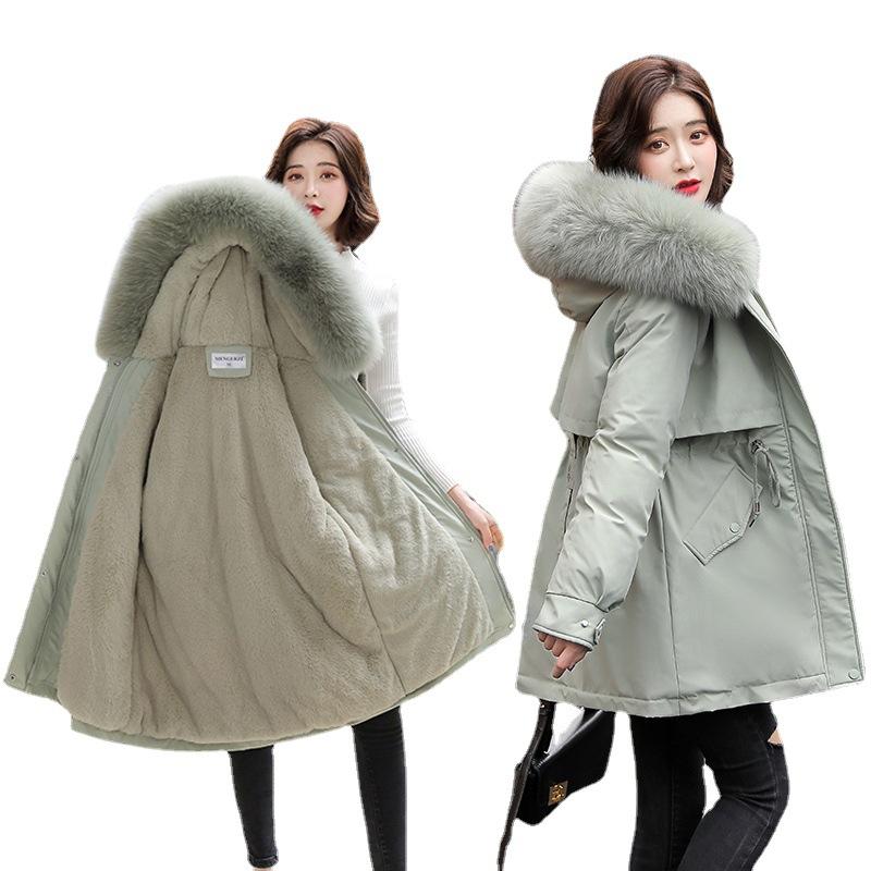 women's fashion cotton-padded clothes women's medium and long Korean version loose cotton-padded clothes, winter jackets, cotton-padded jackets women