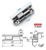 Verlängerung und Verbreiterung von Zinklegierungs-Scharnier mechanische Ausrüstung elektrische Schranktür-Scharnier