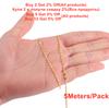 5Meter Width 1.6mm Copper Gold Press Rounding Chains for Earring Anklet Necklace Jewelry Making DIY Handcrafts Supplies