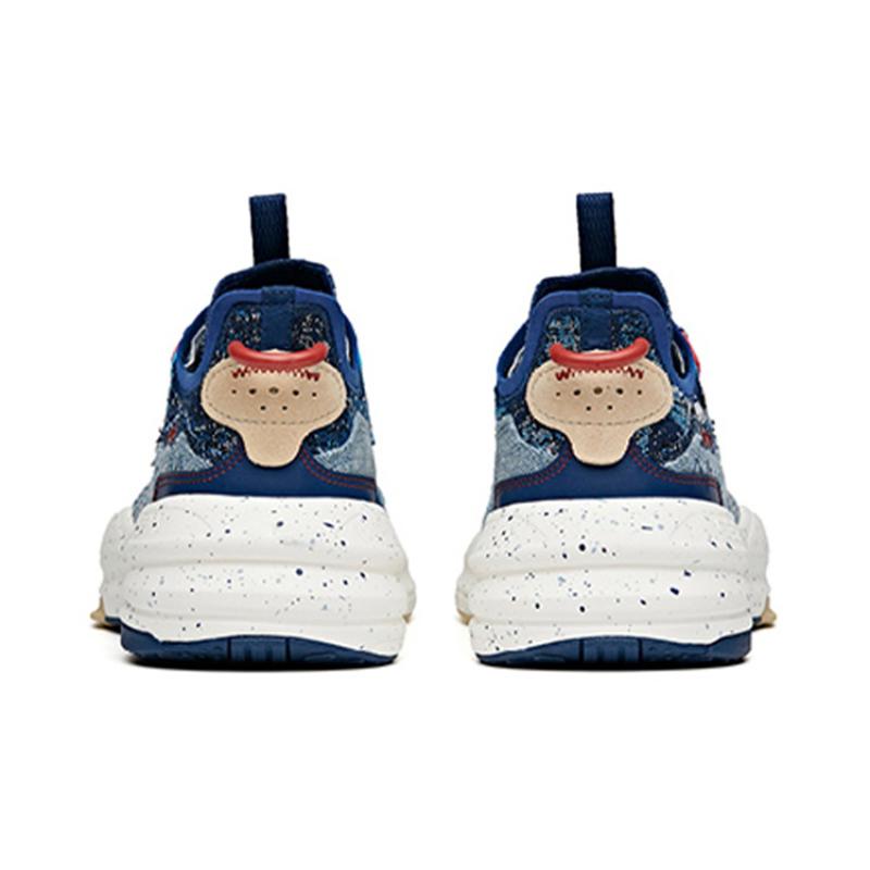 Anta C37 Series Lightweight And Wear-resistant Low-Top Skateboard Shoes Men's White Blue Sneakers 912128081-7
