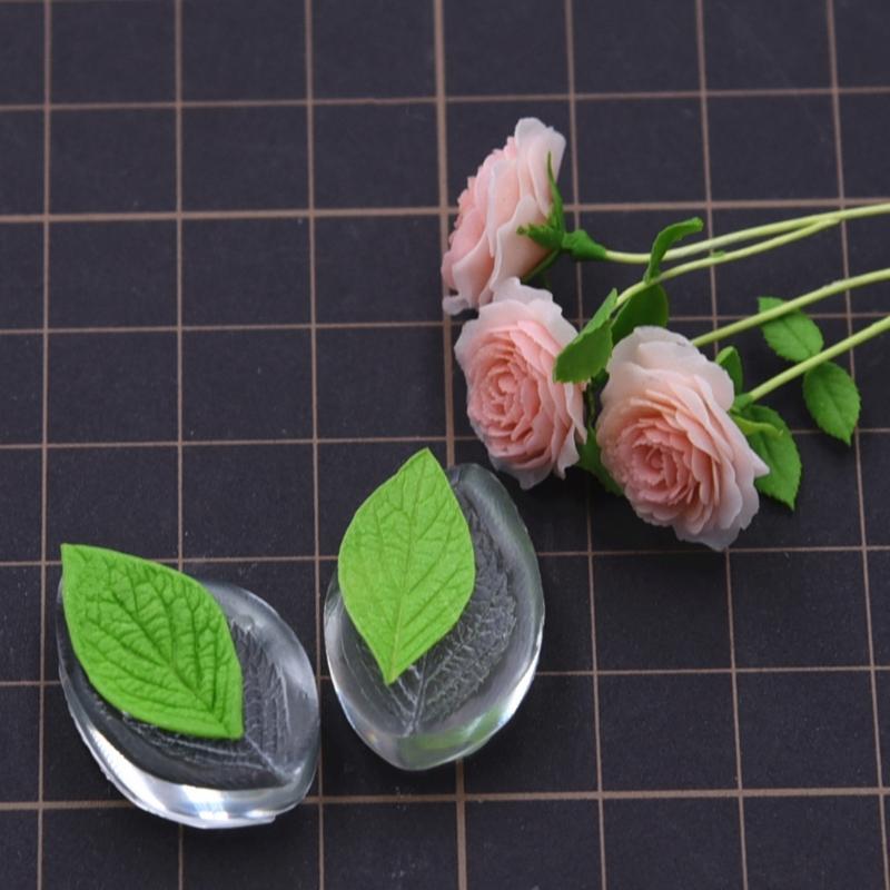 Leaves Embosssing Clay Molds Leaf Molds Leaves Shape Molds Handmade Craft Leaf Molds Baking Moulds for Cake Decorations
