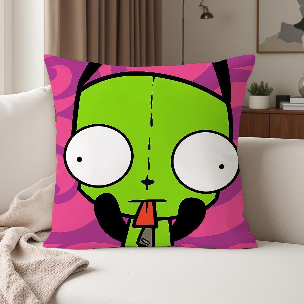 

ANIME I-invader Z-zim Pillow Case Suitable For Bedrooms Living Rooms Cars Home Decoration 12x12Inch