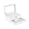 DRAIGERWAY Watch Watch Accessory Jewelry Watch Watch Watch Collection PU Leather 12 Case, Case, Box, Storage, Case, Storage, Case, (White, Watches,