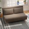 Sofa Bed, Guest Bed, 3-Way Adjustable Backrest, Corduroy Look, up to 120 kg, 141 x 90 x 81 cm, Dark Brown