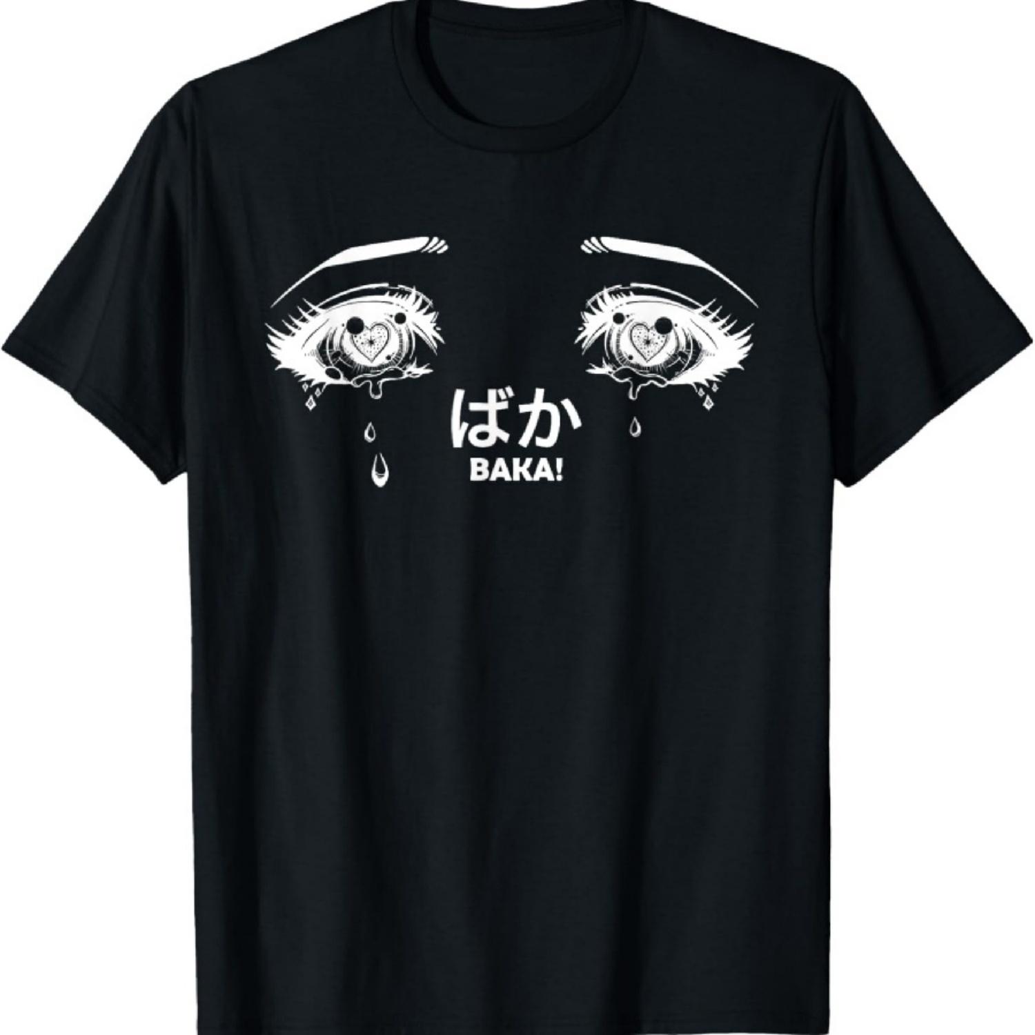

Anime Eyes T-Shirt Kawaii Pastel Goth Yandere Aesthetic T-Shirt XXXXXL чорний