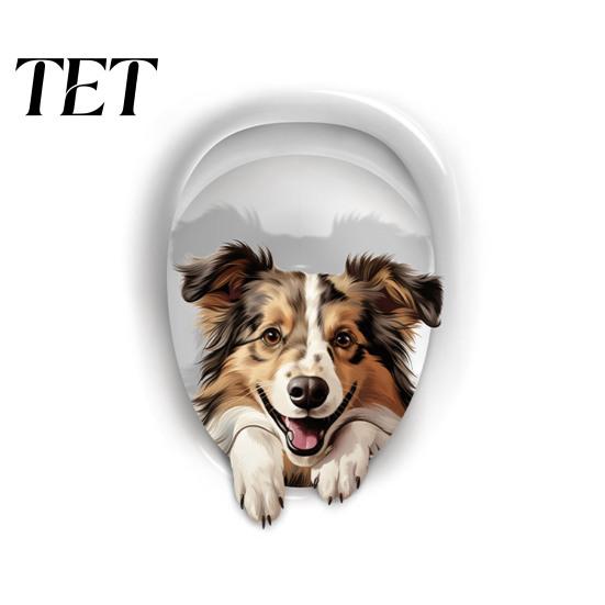 Wasserdichte Toilettensitz-Aufkleber 3D Cartoon Katze Sticker, Niedliche Tier Deckel Kreative Kunst Aufkleber, Lustige Selbstklebende Badezimmer Wanddeko Einfach Abziehbar
