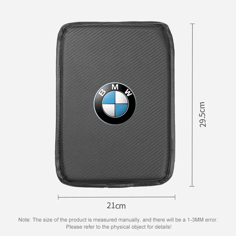 Bil Armlene Boks Matter Lær Midtkonsolltrekk Tilbehør For BMW E46 E39 E90 E60 E36 F30 F10 E34 E30 F20 E92 M3 M4 M5 X6