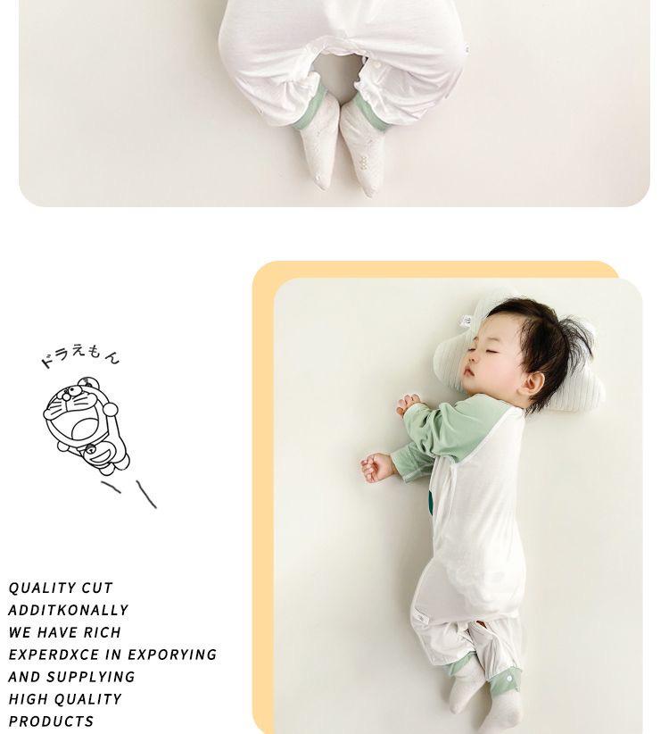 Modal Sommer Baby Langarm Strampler Schlafanzug für Neugeborene