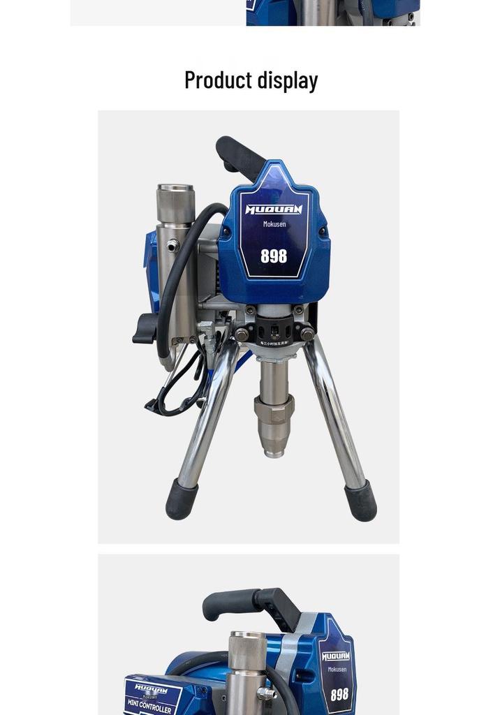Compact Electric Airless Paint Sprayer for Interior and Exterior Walls