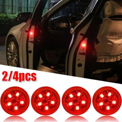 2/4 stücke Universal LED Auto Tür Warnung Licht Sicherheit Licht Anti-Kollision Rücklicht Flash Induktion Lampe Auto Parkplatz licht