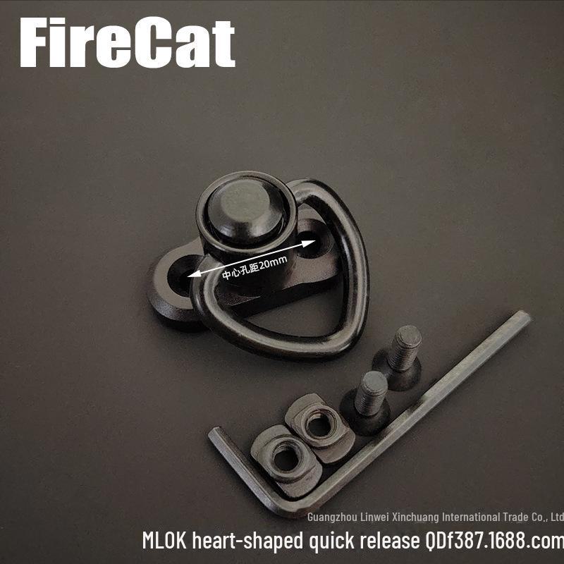 MLOK & KeyMod Rail QD Quick Release Clip for RSA Strap, GBB, 20mm Base Accessories