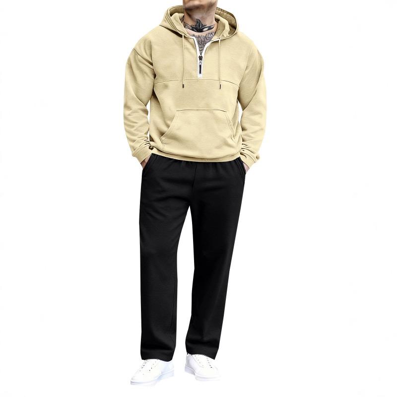New Stylish Men's Clothing Solid Color Hooded Sweatshirt Ropa Hombre Elegante Casual Jersey
