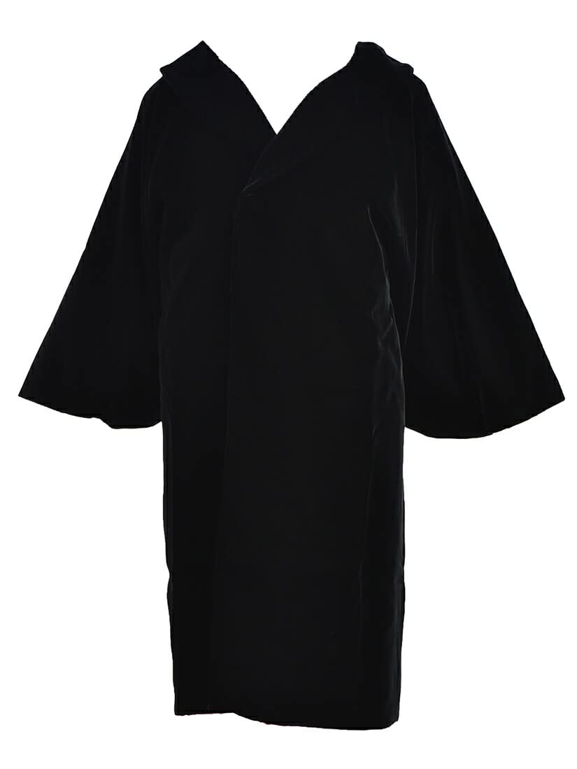 

Kimono Japanese Made in Japan Velvet Kimono Loofah Can Be Used with Western Finished Black Coat, Style, [Nagomiya] Coat, Plain, Dustproof, Collar, чёрный