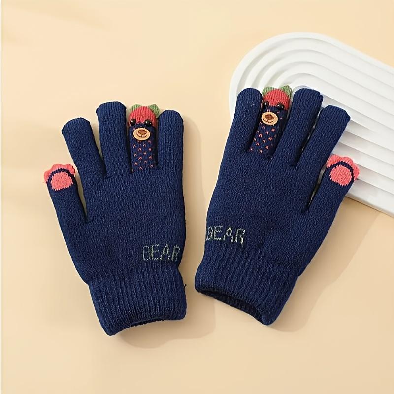 

Comfortable and Cute Winter Gloves for Kids, Suitable for Boys and Girls Aged 7-12, Cold Weather Gear, Kids Outdoor Activities, Playful Design 1 Pair 7-12Y