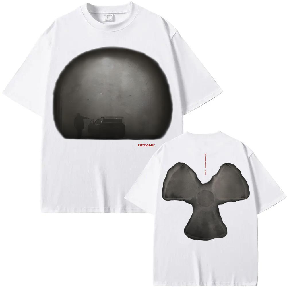 

OCTANE TUNNEL TEE 2026 Рэпер Дон Толивер Хлопковая футболка в стиле Харадзюку Винтажная с рукавами Удобные топы XS белый