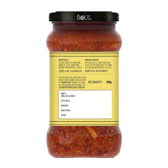 Soul Mango Pickle 380g - Tangy Tropical Bliss in Sunflower Oil