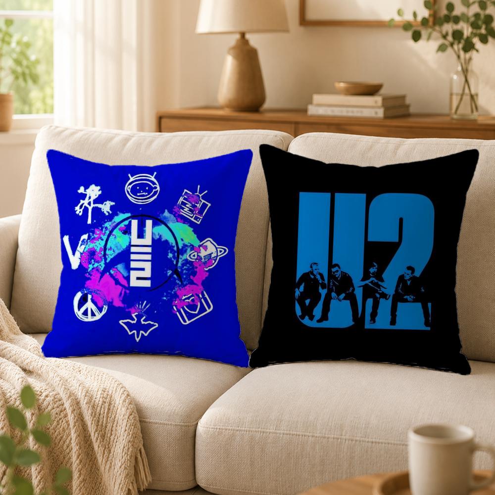 Band U-U2S Cushion Cover Double-Sided Printed Pillow Cover Hypoallergenic Dust-Mite Proof
