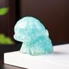 Crystal Resin Dog Deer Office Decor With Pink Quartz For Home And Desk Display