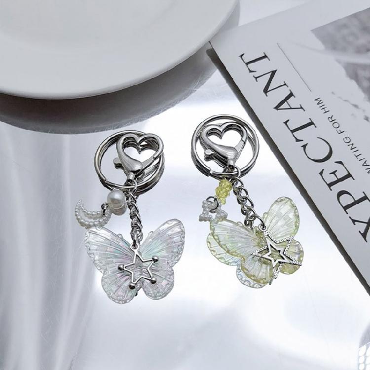 Butterfly Star Keychain Dance Shoes Phone Lanyard Cute Star Charm Phone Strap