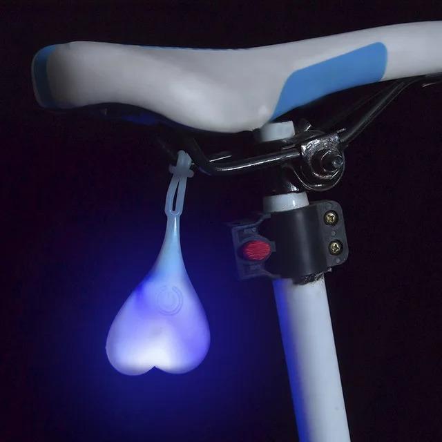 Bicycle Light Personality Bicycle Egg Light Mountain Bike Night Riding Creative Taillight Bicycle Warning Light Bike Accessories синий