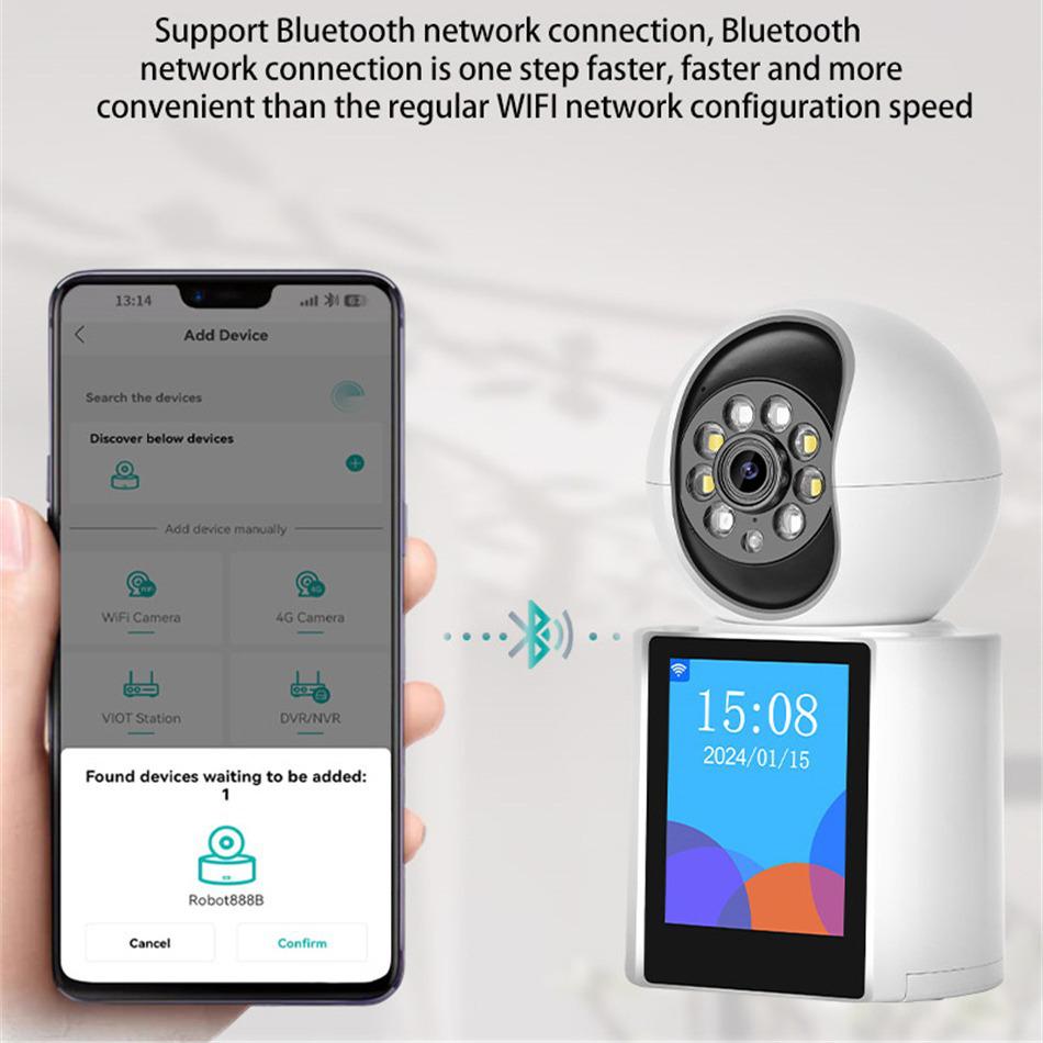 Ultra-Clear 360° Indoor WiFi Camera with Two-Way Video for Elderly Surveillance